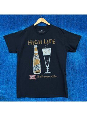 Miller High Life Champagne of Beers Throwback Baggy Tee M